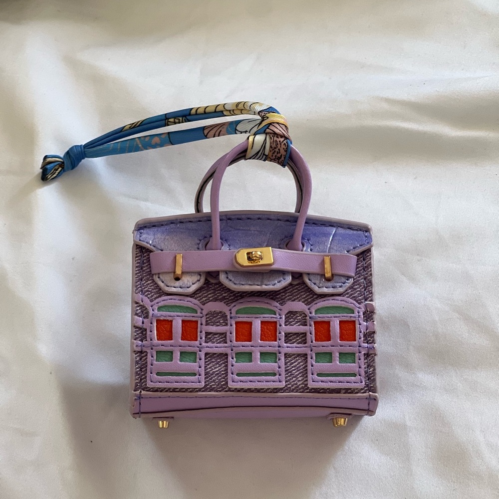 Purple Mini Bag Charm
